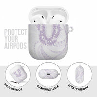 Aloha Lei Onaona AirPods Case Purple Hawaiian Tribal Pattern LT9 - Polynesian Pride
