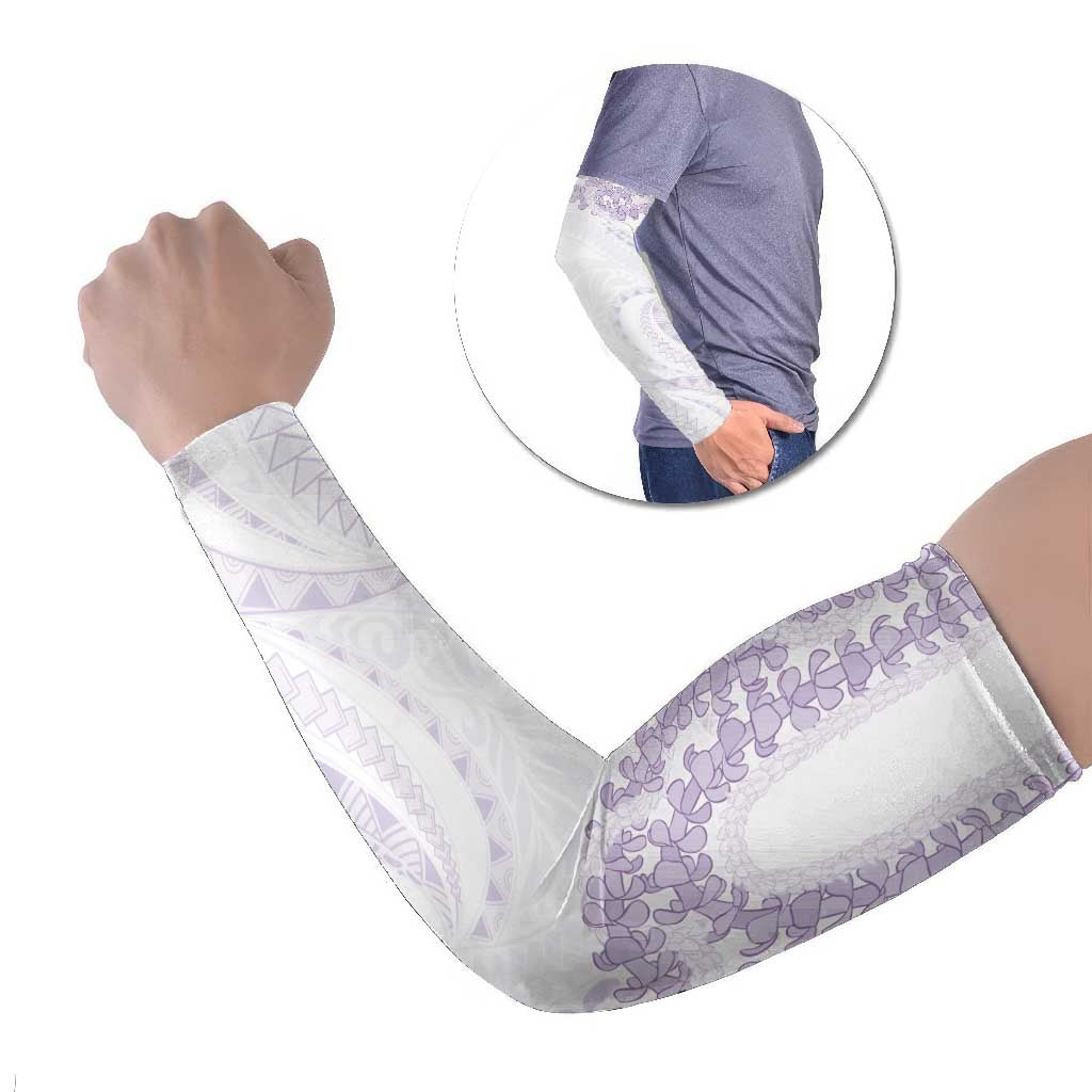 Aloha Lei Onaona Arm Sleeves Purple Hawaiian Tribal Pattern LT9 Set of 2 Purple - Polynesian Pride