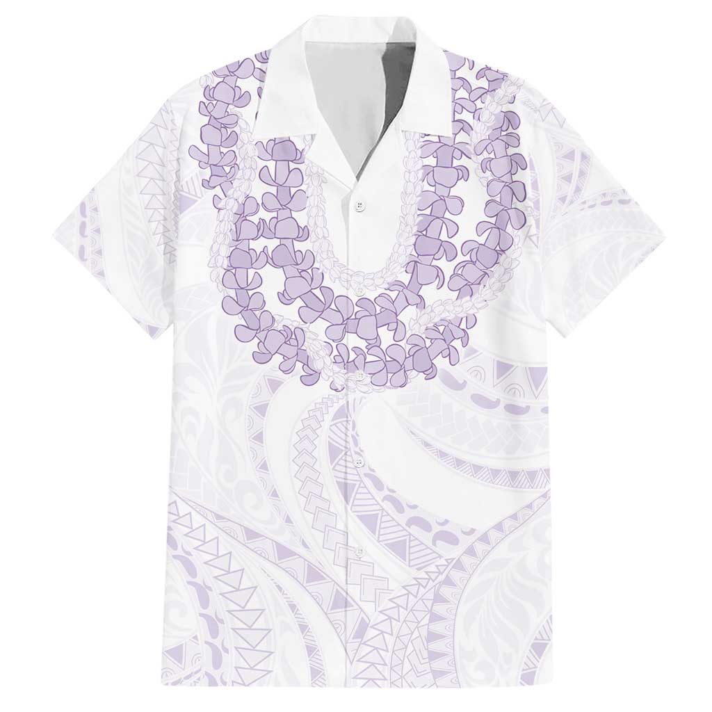 Aloha Lei Onaona Hawaiian Shirt Purple Hawaiian Tribal Pattern LT9 Purple - Polynesian Pride