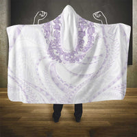 Aloha Lei Onaona Hooded Blanket Purple Hawaiian Tribal Pattern LT9 - Polynesian Pride