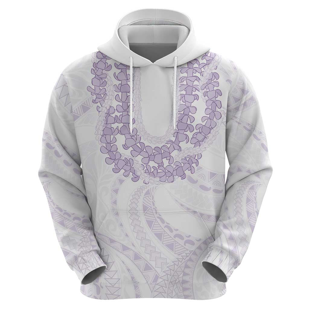 Aloha Lei Onaona Hoodie Purple Hawaiian Tribal Pattern LT9 - Polynesian Pride