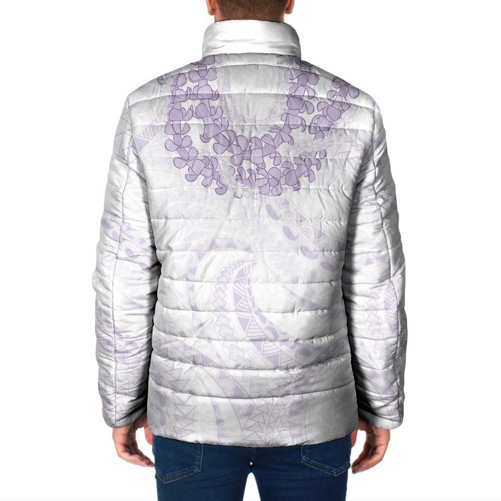 Aloha Lei Onaona Padded Jacket Purple Hawaiian Tribal Pattern LT9 - Polynesian Pride