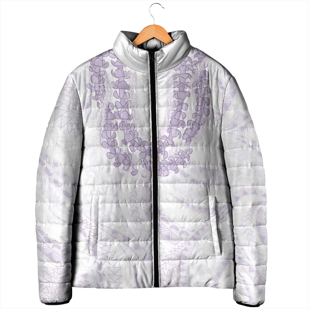 Aloha Lei Onaona Padded Jacket Purple Hawaiian Tribal Pattern LT9 - Polynesian Pride