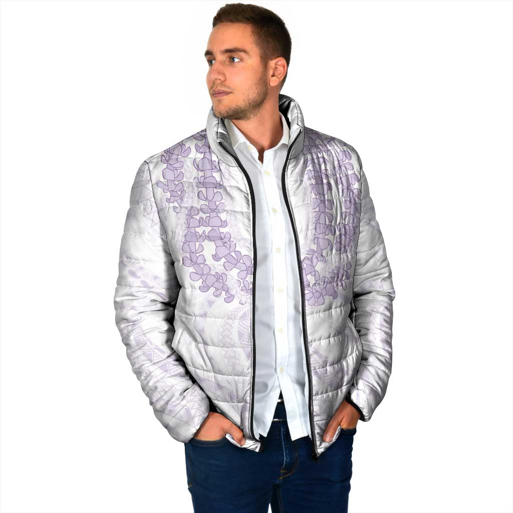 Aloha Lei Onaona Padded Jacket Purple Hawaiian Tribal Pattern LT9 - Polynesian Pride