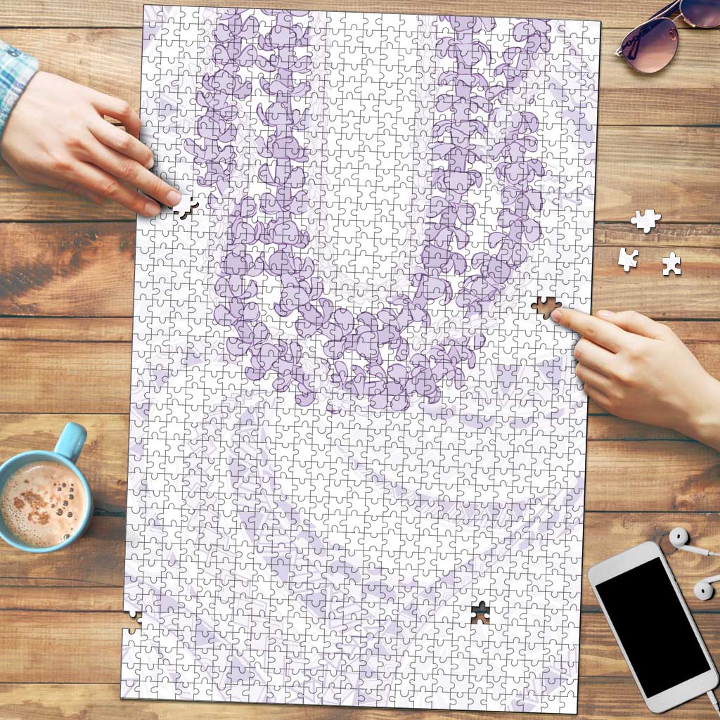 Aloha Lei Onaona Puzzle Purple Hawaiian Tribal Pattern LT9 Purple - Polynesian Pride