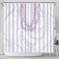 Aloha Lei Onaona Shower Curtain Purple Hawaiian Tribal Pattern LT9 - Polynesian Pride