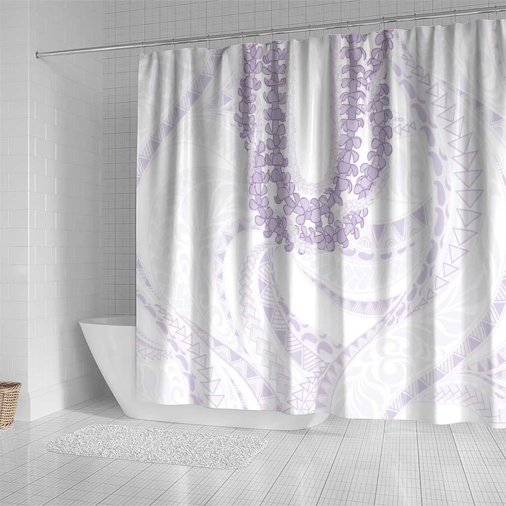 Aloha Lei Onaona Shower Curtain Purple Hawaiian Tribal Pattern LT9 - Polynesian Pride