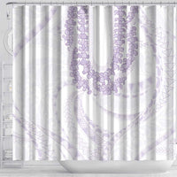 Aloha Lei Onaona Shower Curtain Purple Hawaiian Tribal Pattern LT9 - Polynesian Pride