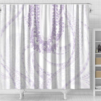 Aloha Lei Onaona Shower Curtain Purple Hawaiian Tribal Pattern LT9 - Polynesian Pride