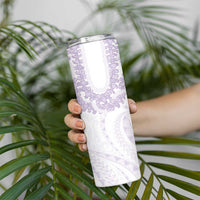 Aloha Lei Onaona Skinny Tumbler Purple Hawaiian Tribal Pattern LT9 - Polynesian Pride
