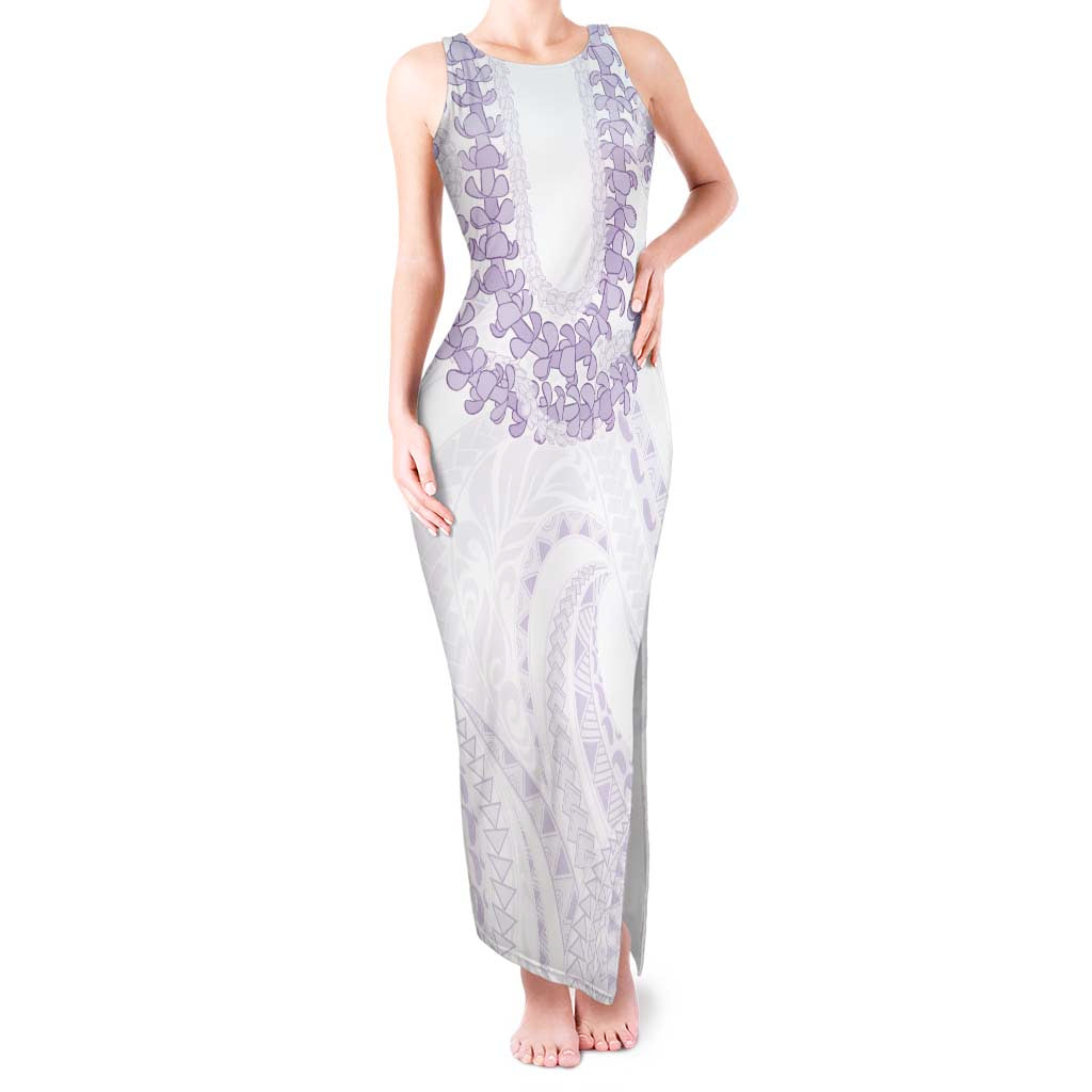 Aloha Lei Onaona Tank Maxi Dress Purple Hawaiian Tribal Pattern LT9 Women Purple - Polynesian Pride
