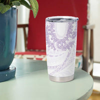 Aloha Lei Onaona Tumbler Cup Purple Hawaiian Tribal Pattern LT9 - Polynesian Pride