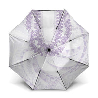 Aloha Lei Onaona Umbrella Purple Hawaiian Tribal Pattern LT9 One Size Folded 11.42 inch Opened Diameter 37.4 inch Purple - Polynesian Pride