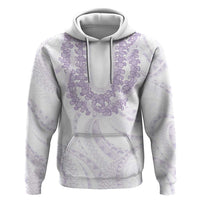 Aloha Lei Onaona Zip Hoodie Purple Hawaiian Tribal Pattern LT9 Pullover Hoodie Purple - Polynesian Pride