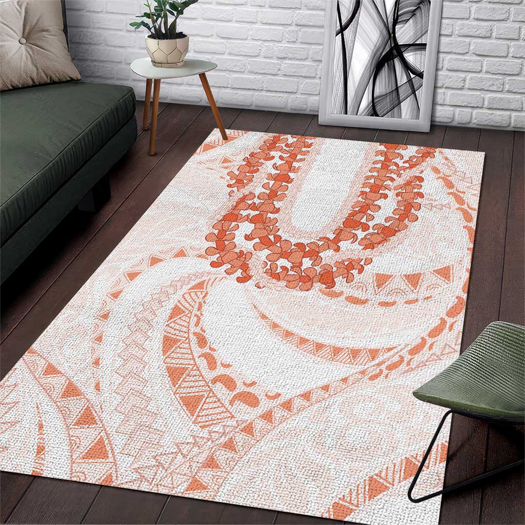 Aloha Lei Onaona Area Rug Red Hawaiian Tribal Pattern LT9 Red - Polynesian Pride