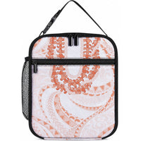 Aloha Lei Onaona Lunch Bag Red Hawaiian Tribal Pattern LT9 10.2 × 8.3 × 4.3 inch Red - Polynesian Pride