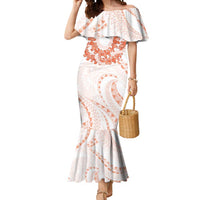 Aloha Lei Onaona Mermaid Dress Red Hawaiian Tribal Pattern LT9 Women Red - Polynesian Pride