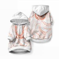 Aloha Lei Onaona Pet Hoodie Red Hawaiian Tribal Pattern LT9 Pullover Red - Polynesian Pride