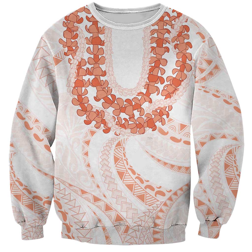 Aloha Lei Onaona Sweatshirt Red Hawaiian Tribal Pattern LT9 Unisex Red - Polynesian Pride