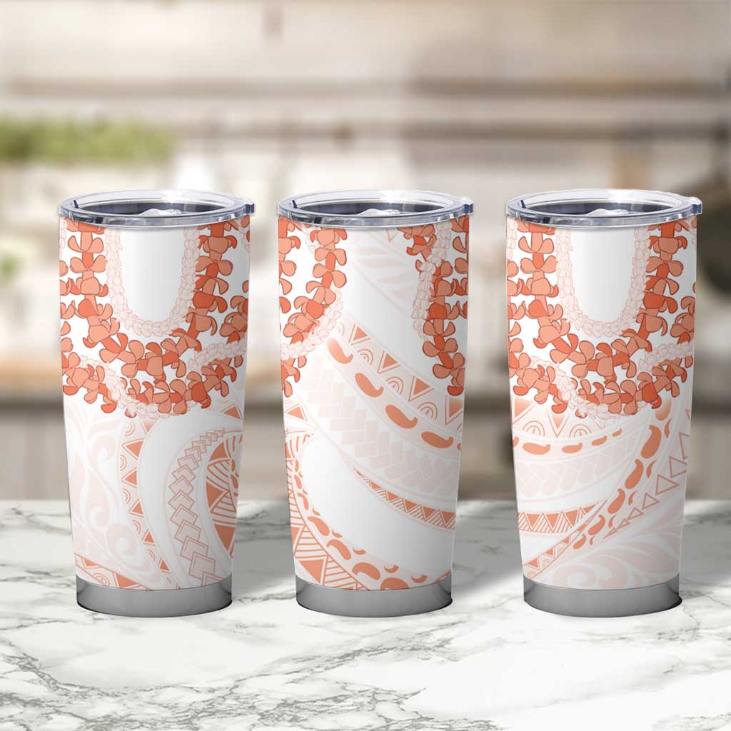 Aloha Lei Onaona Tumbler Cup Red Hawaiian Tribal Pattern LT9 - Polynesian Pride