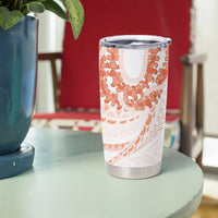 Aloha Lei Onaona Tumbler Cup Red Hawaiian Tribal Pattern LT9 - Polynesian Pride