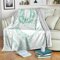 Aloha Lei Onaona Blanket Sage Green Hawaiian Tribal Pattern LT9 Green - Polynesian Pride
