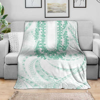 Aloha Lei Onaona Blanket Sage Green Hawaiian Tribal Pattern LT9 - Polynesian Pride