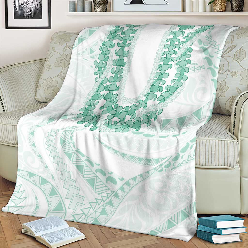 Aloha Lei Onaona Blanket Sage Green Hawaiian Tribal Pattern LT9 - Polynesian Pride