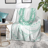 Aloha Lei Onaona Blanket Sage Green Hawaiian Tribal Pattern LT9 - Polynesian Pride