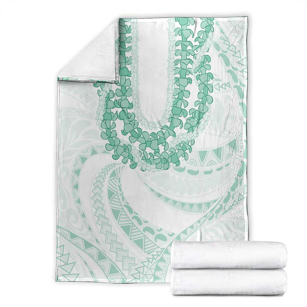 Aloha Lei Onaona Blanket Sage Green Hawaiian Tribal Pattern LT9 - Polynesian Pride