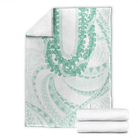 Aloha Lei Onaona Blanket Sage Green Hawaiian Tribal Pattern LT9 - Polynesian Pride