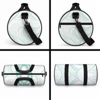 Aloha Lei Onaona Duffle Bag Sage Green Hawaiian Tribal Pattern LT9 - Polynesian Pride