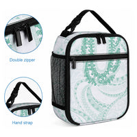 Aloha Lei Onaona Lunch Bag Sage Green Hawaiian Tribal Pattern LT9 - Polynesian Pride