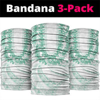 Aloha Lei Onaona Neck Gaiter Sage Green Hawaiian Tribal Pattern LT9 package One Size: 25*50cm Green - Polynesian Pride
