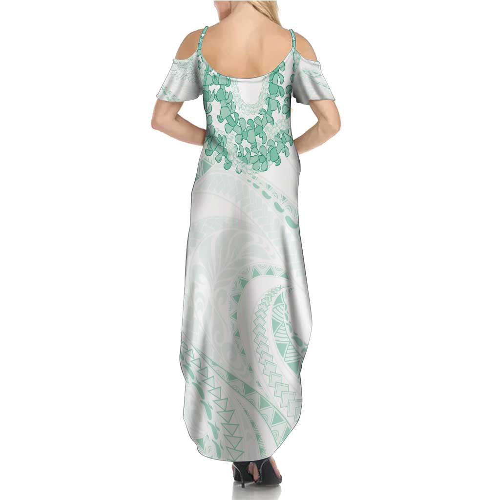Aloha Lei Onaona Summer Maxi Dress Sage Green Hawaiian Tribal Pattern LT9 - Polynesian Pride