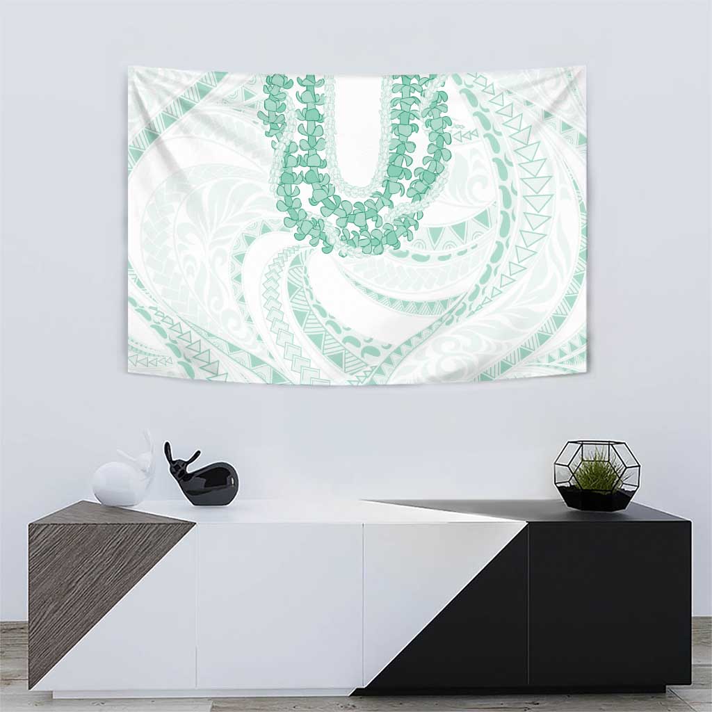 Aloha Lei Onaona Tapestry Sage Green Hawaiian Tribal Pattern LT9 - Polynesian Pride