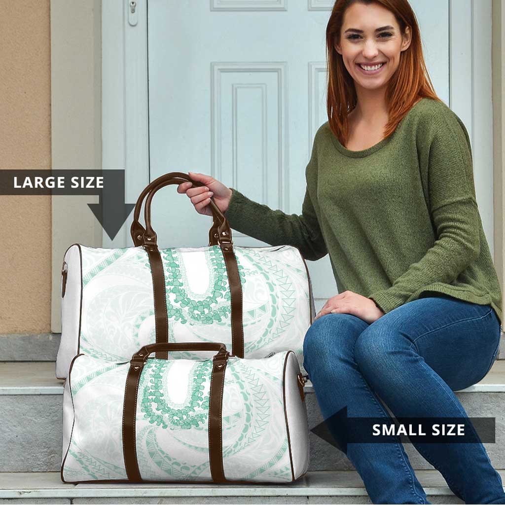 Aloha Lei Onaona Travel Bag Sage Green Hawaiian Tribal Pattern LT9 - Polynesian Pride
