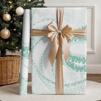 Aloha Lei Onaona Wrapping Paper Sage Green Hawaiian Tribal Pattern LT9 - Polynesian Pride