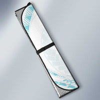 Aloha Lei Onaona Auto Sun Shade Teal Hawaiian Tribal Pattern LT9 - Polynesian Pride
