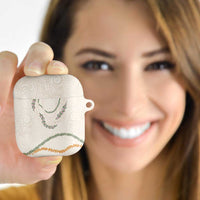 Aloha Lei Mikioi AirPods Case Beige Polynesian Tribal Tatau Pattern LT9 Beige - Polynesian Pride