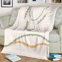 Aloha Lei Mikioi Blanket Beige Polynesian Tribal Tatau Pattern LT9 - Polynesian Pride