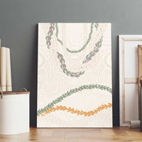 Aloha Lei Mikioi Canvas Wall Art Beige Polynesian Tribal Tatau Pattern LT9 - Polynesian Pride