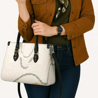 Aloha Lei Mikioi Leather Bag Beige Polynesian Tribal Tatau Pattern LT9 - Polynesian Pride