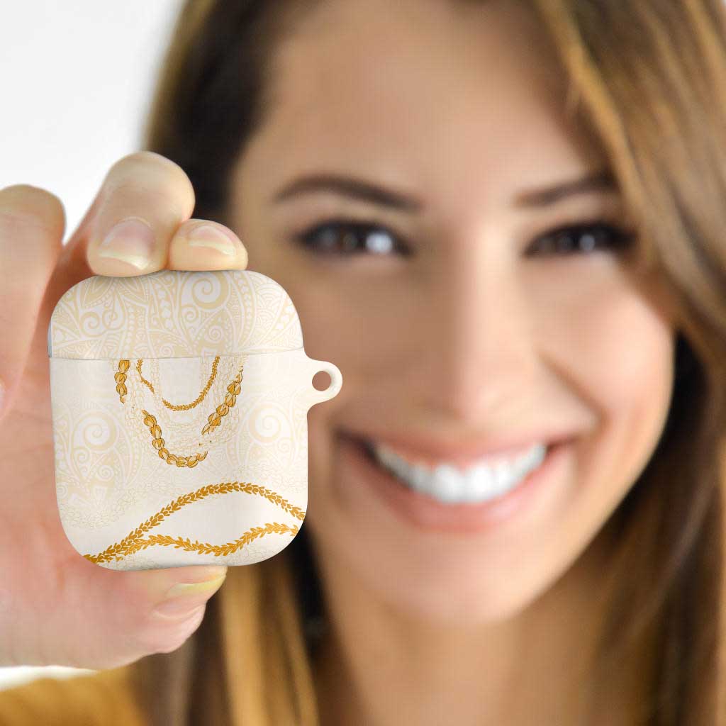 Aloha Lei Mikioi AirPods Case Gold Polynesian Tribal Tatau Pattern LT9 Gold - Polynesian Pride
