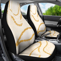 Aloha Lei Mikioi Car Seat Cover Gold Polynesian Tribal Tatau Pattern LT9 - Polynesian Pride