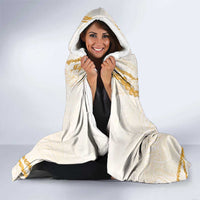 Aloha Lei Mikioi Hooded Blanket Gold Polynesian Tribal Tatau Pattern LT9 - Polynesian Pride