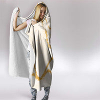 Aloha Lei Mikioi Hooded Blanket Gold Polynesian Tribal Tatau Pattern LT9 - Polynesian Pride