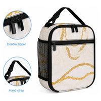 Aloha Lei Mikioi Lunch Bag Gold Polynesian Tribal Tatau Pattern LT9 - Polynesian Pride