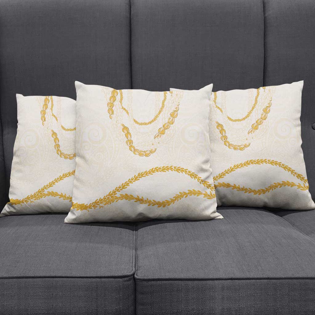 Aloha Lei Mikioi Pillow Cover Gold Polynesian Tribal Tatau Pattern LT9 - Polynesian Pride