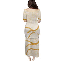 Aloha Lei Mikioi Puletasi Gold Polynesian Tribal Tatau Pattern LT9 - Polynesian Pride